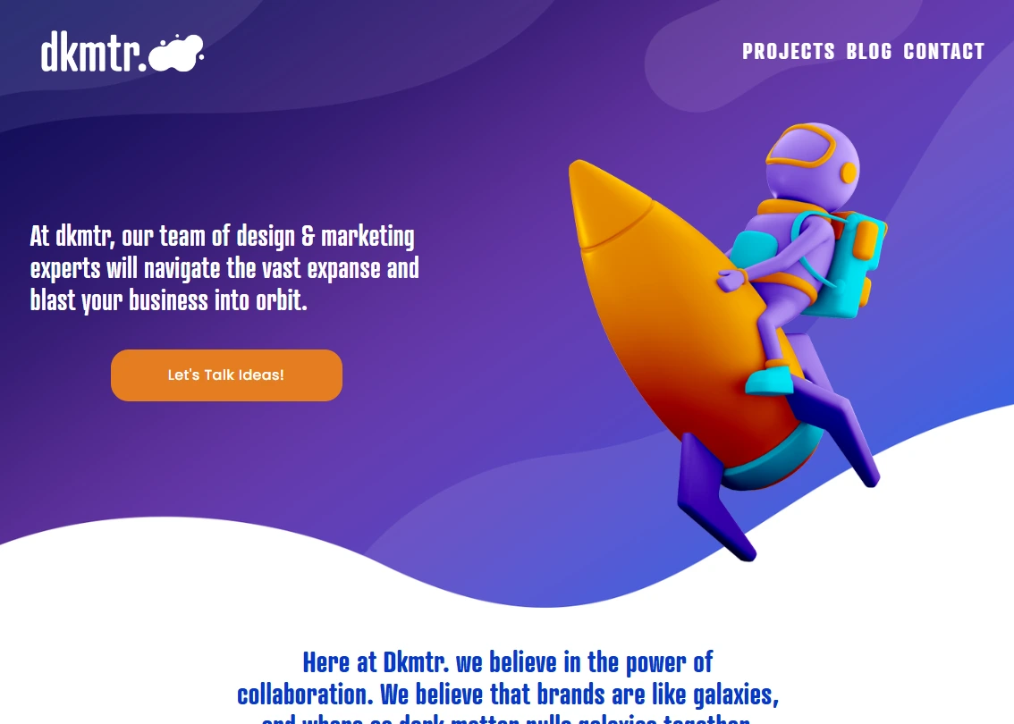 dkmtr. website design